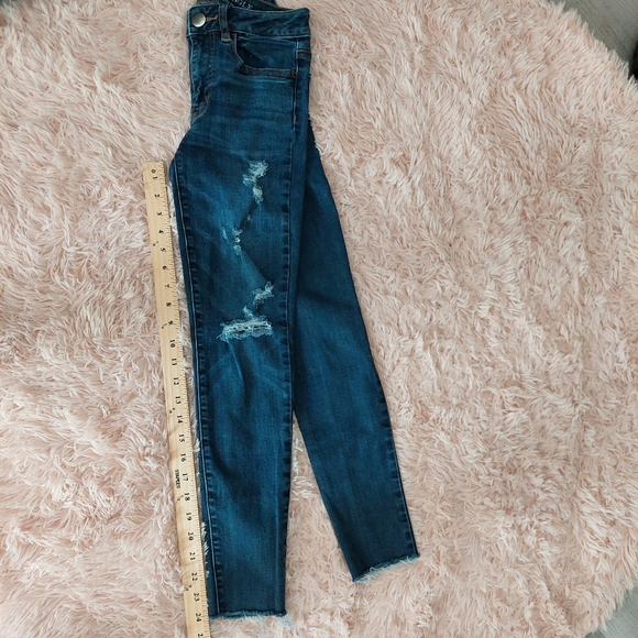 American Eagle Outfitters - Super Stretch Hi-rise Jegging - Distressed - Picture 4 of 12